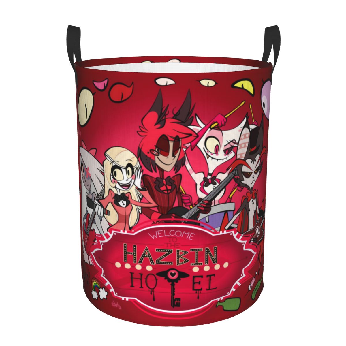 Baby Clothing Basket - Anime H-Hazbin Hotels Laundry Basket Collapsible