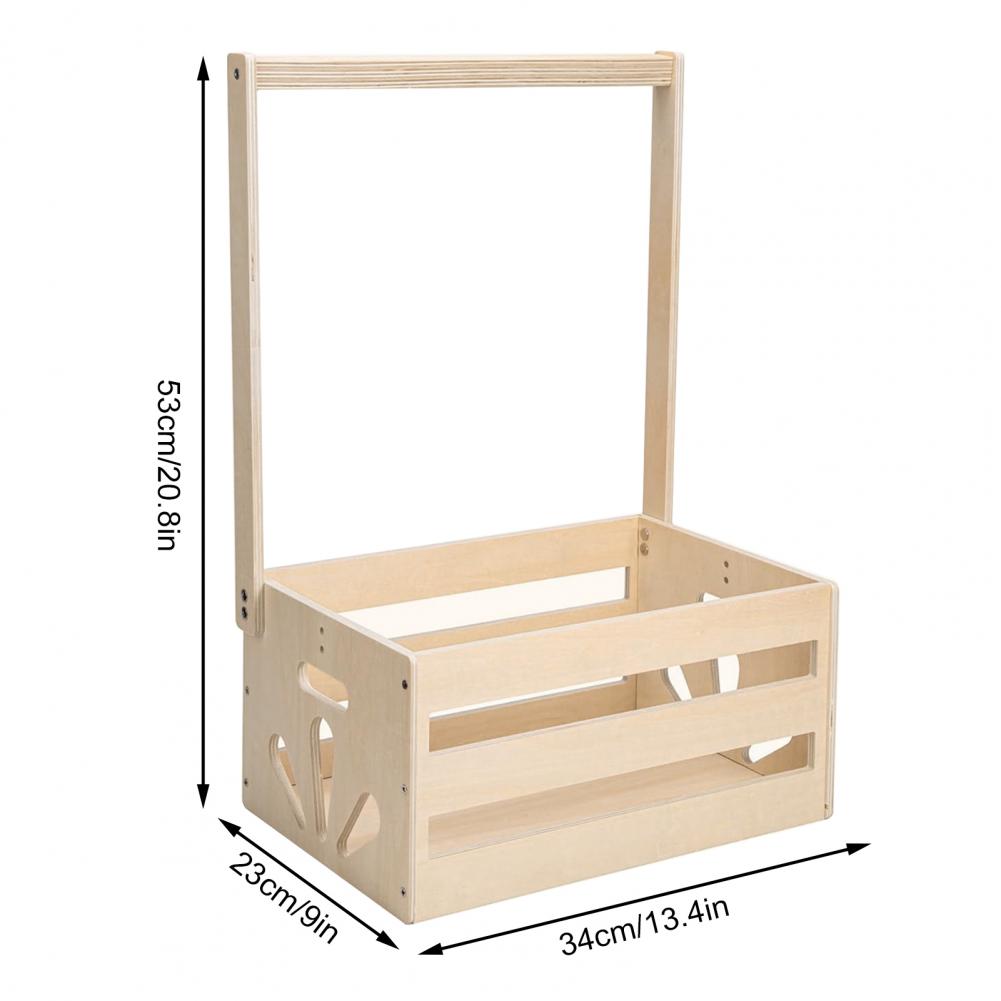 Baby Clothing Basket - Storage Rack Wooden Baby Shower Crate