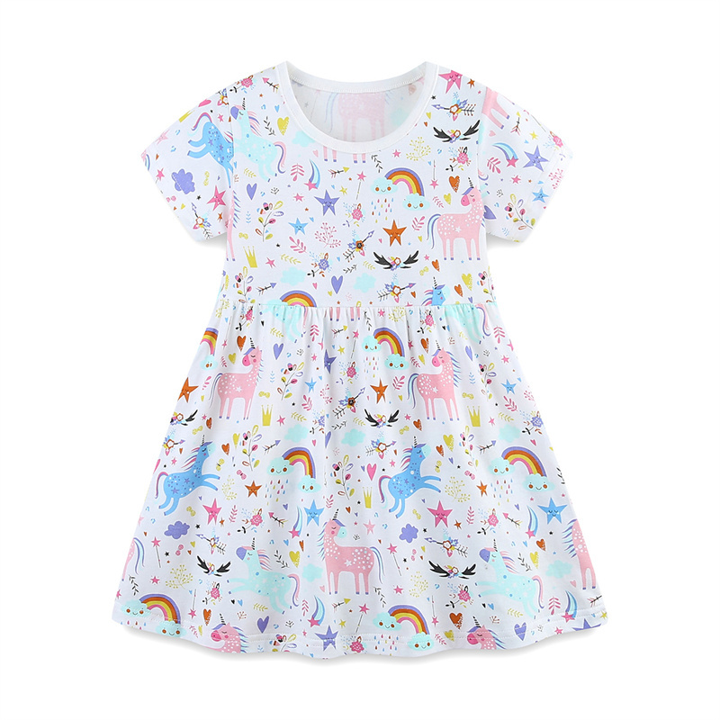Baby Clothing Patterns Free - 2-7T Jumping Meters Rainbow Short Sleeve
