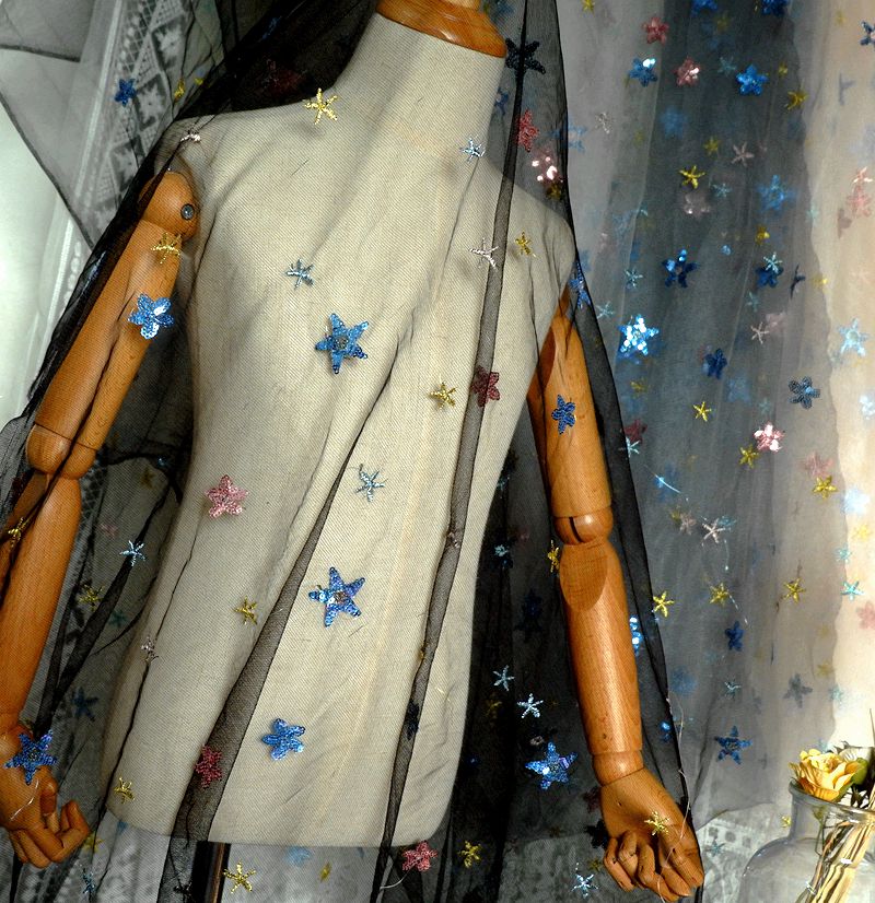 50x150cm Embroidered Star Net  - Baby Clothing Organic recension och pris