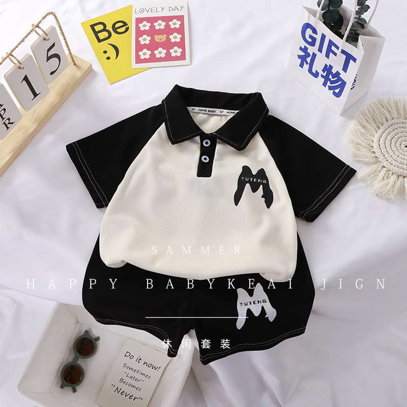 Summer Short Sleeve 2PCS Set G - Baby Clothing Wholesale recension och pris