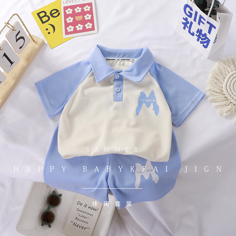 Summer Short Sleeve 2PCS Set G - Baby Clothing Wholesale recension och pris