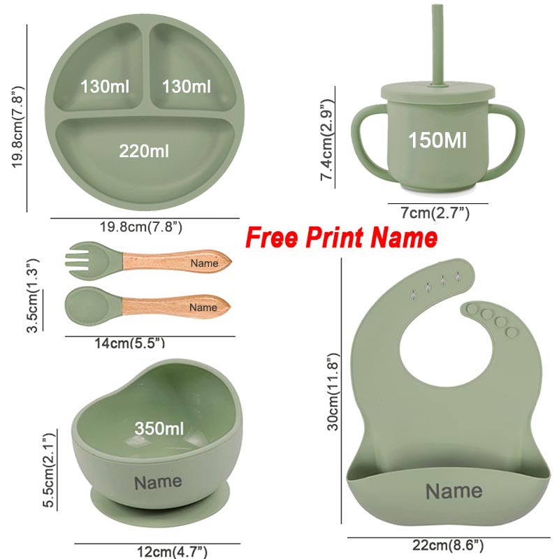 6Pcs Baby Feeding Set Free Per - Baby Clothing Gift Set recension och pris