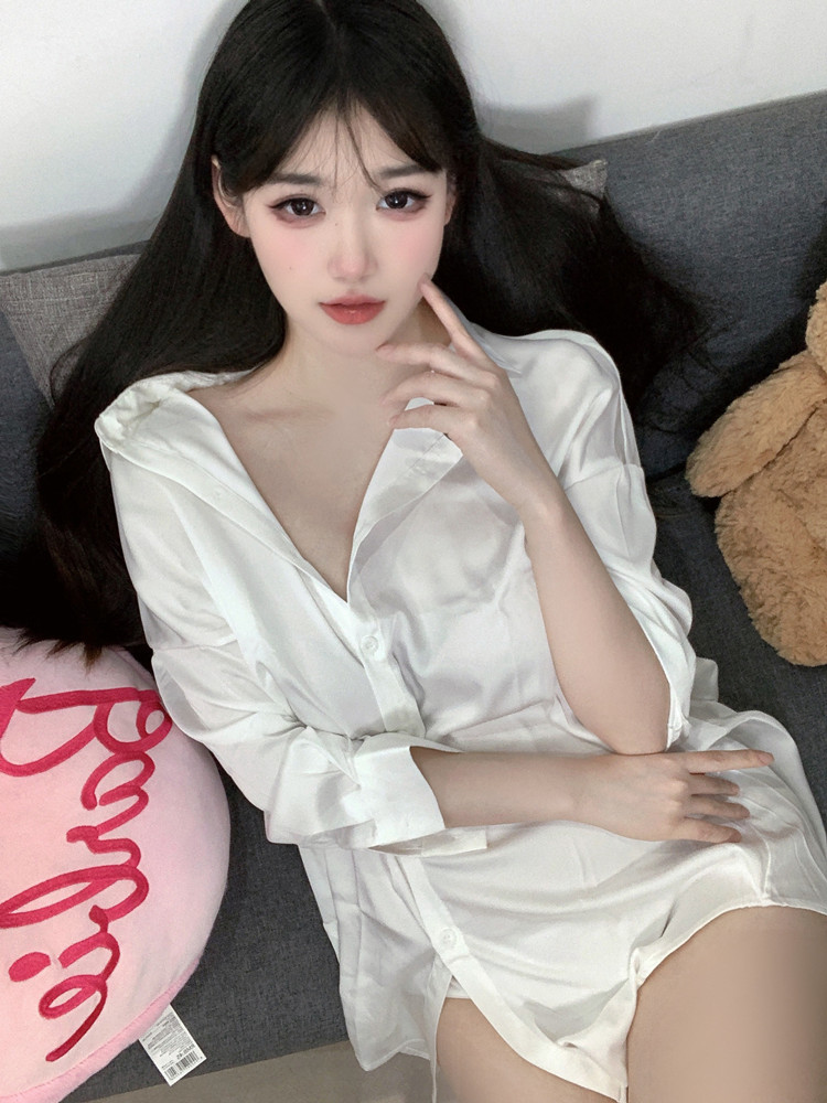 Fashion White Color Shirt Pers - Baby Gown Nightwear recension och pris