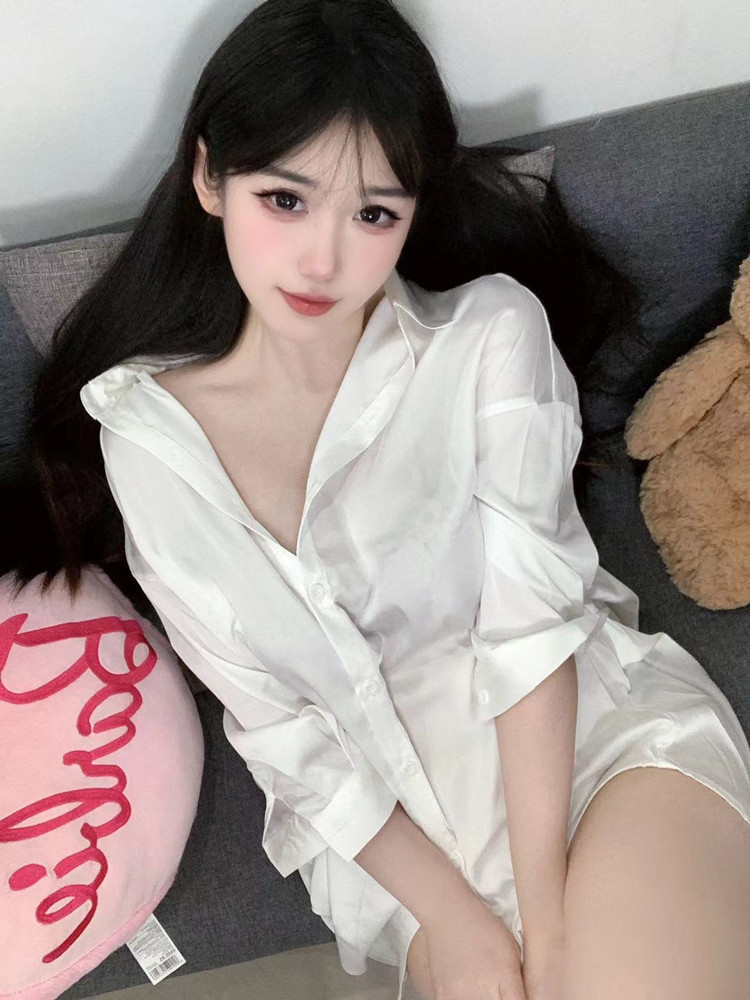Fashion White Color Shirt Pers - Baby Gown Nightwear recension och pris