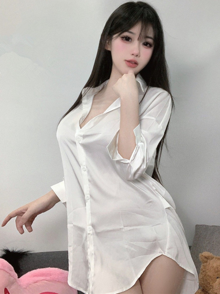 Fashion White Color Shirt Pers - Baby Gown Nightwear recension och pris