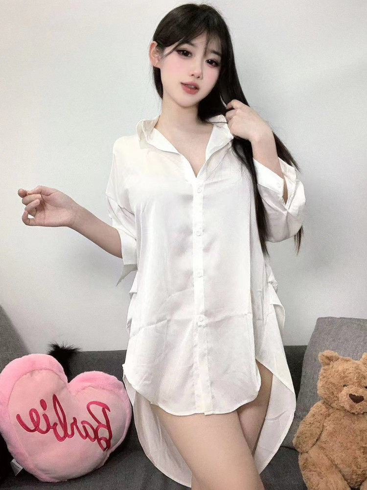 Fashion White Color Shirt Pers - Baby Gown Nightwear recension och pris
