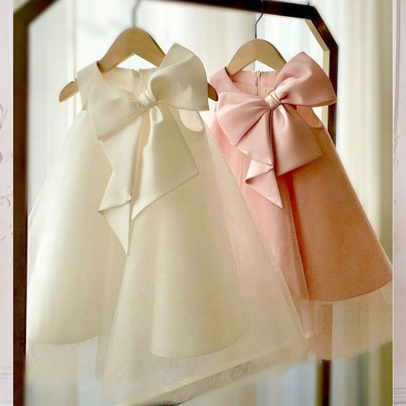 Summer Big Bow Baby Girl Dress - Baby Clothing Gift Set recension och pris