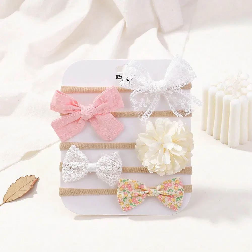 5Pcs/Set Baby Elastic Headband - Baby Clothing Gift Set recension och pris