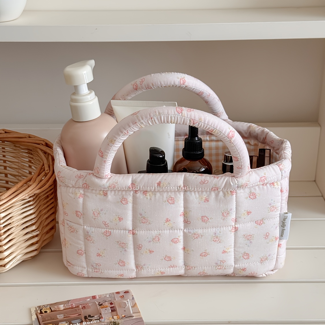 Floral Quilted Storage Basket  - Baby Clothing Basket recension och pris