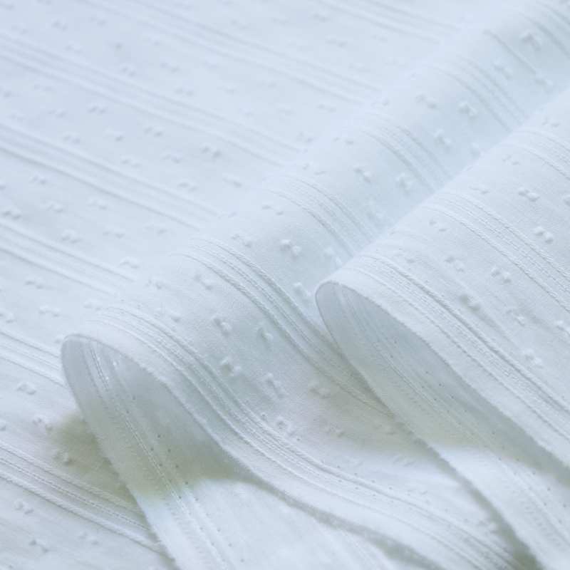 50cm*147cm White Cotton Jacqua - Baby Clothing Organic recension och pris