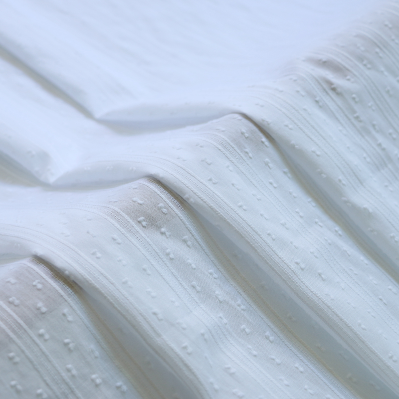 50cm*147cm White Cotton Jacqua - Baby Clothing Organic recension och pris