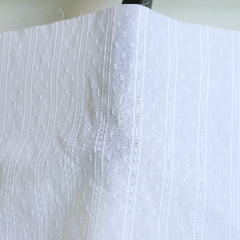 50cm*147cm White Cotton Jacqua - Baby Clothing Organic recension och pris