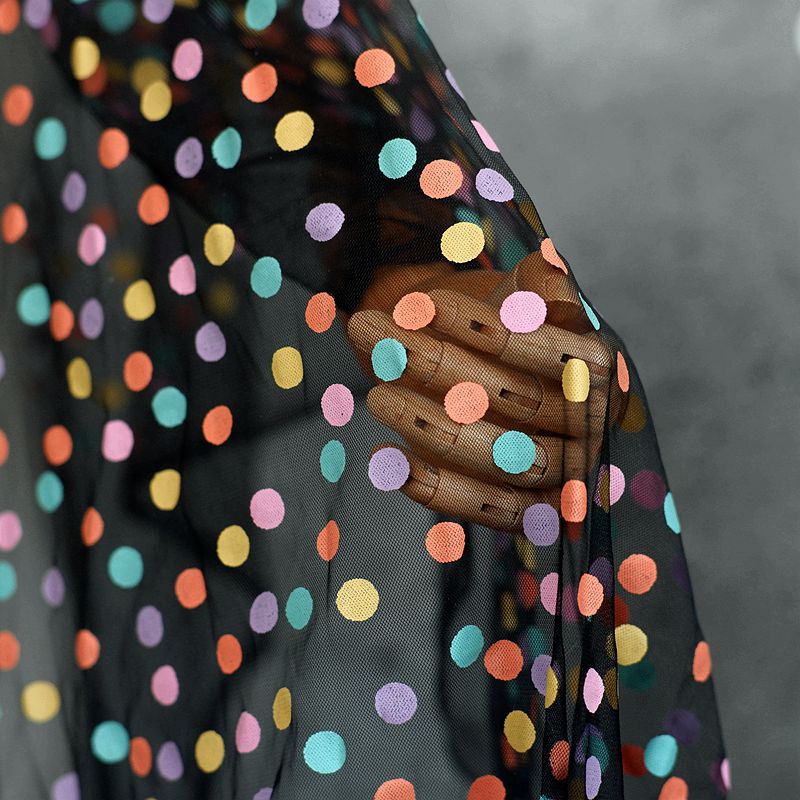 155cm Wide Colorful Polka Dot  - Baby Clothing Organic recension och pris