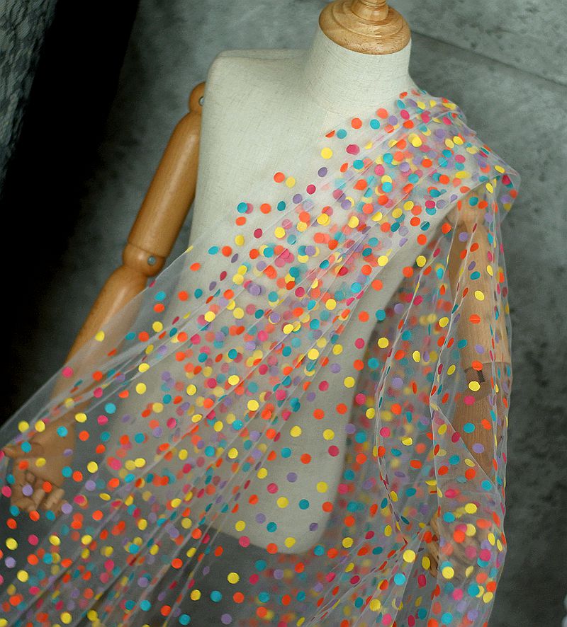 155cm Wide Colorful Polka Dot  - Baby Clothing Organic recension och pris