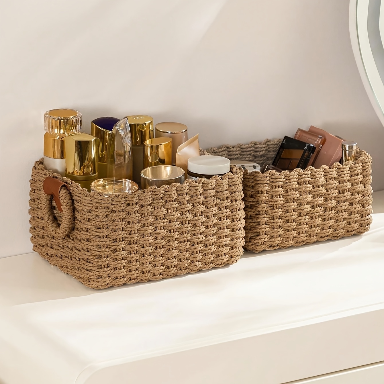 Woven Cosmetics Storage Basket - Baby Clothing Basket recension och pris
