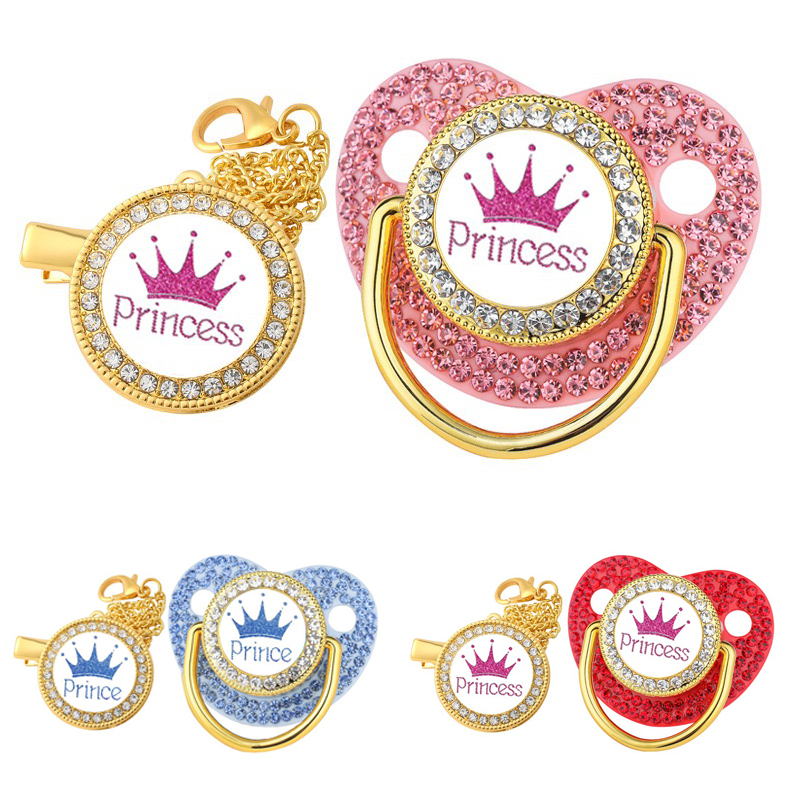 Luxury Crown Pacifier Clip Cha - Baby Clothing Gift Set recension och pris