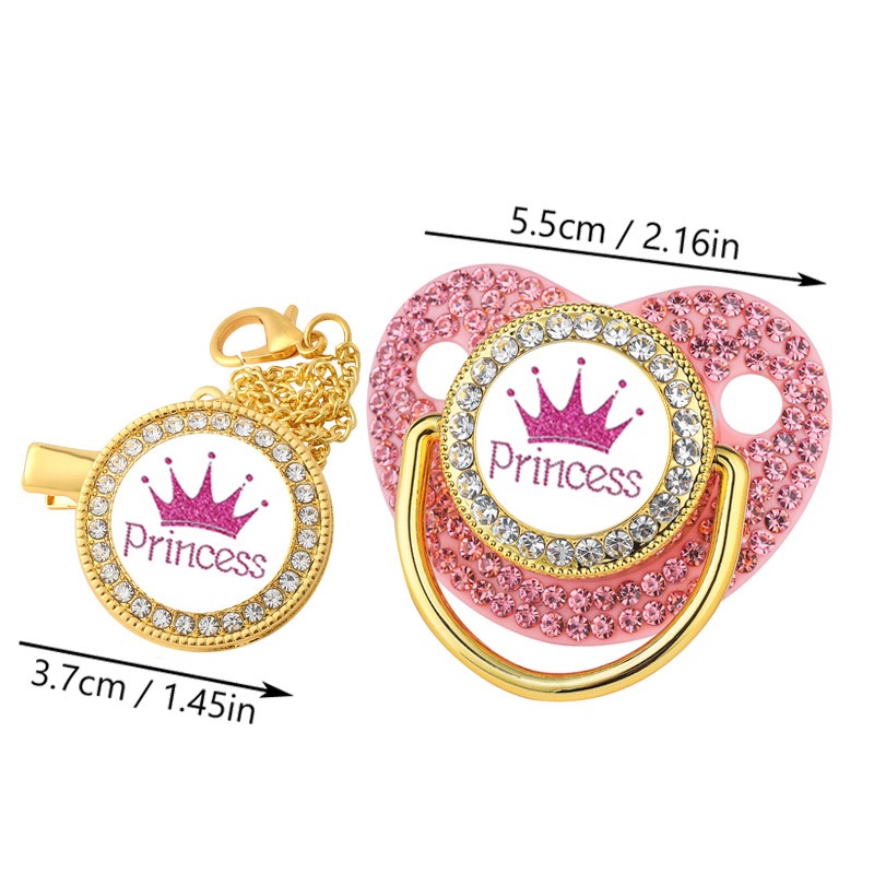 Luxury Crown Pacifier Clip Cha - Baby Clothing Gift Set recension och pris