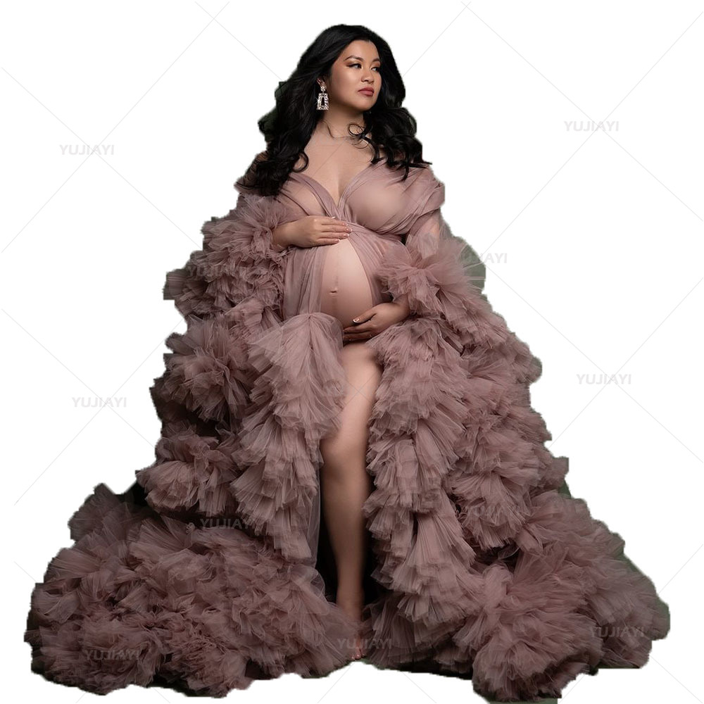 Luxury Customized Tulle Pregna - Baby Gown Nightwear recension och pris
