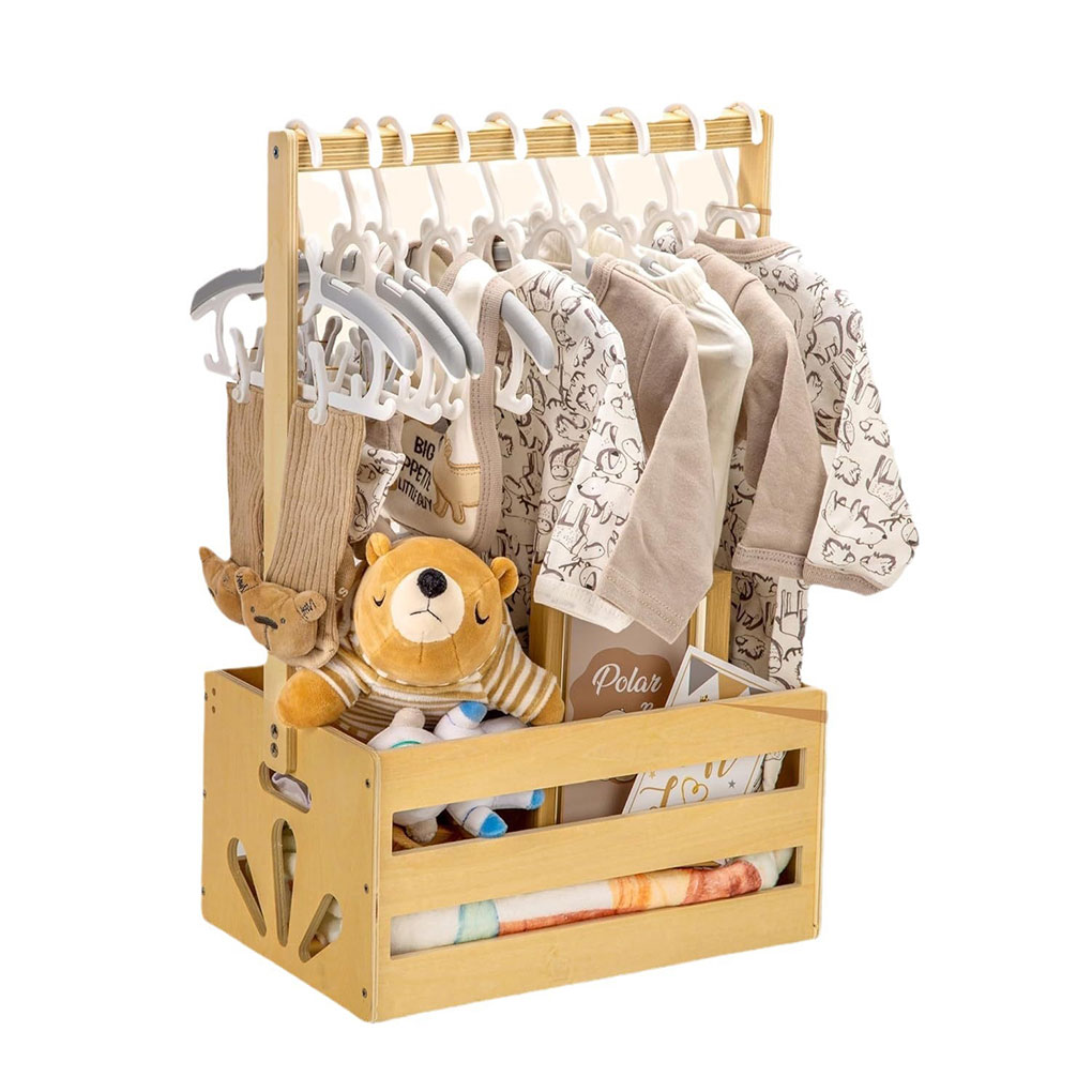 2025 Large Wooden Baby Product - Baby Clothing Basket recension och pris