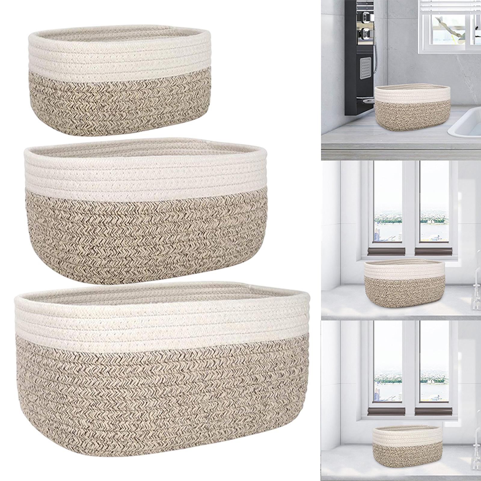 Cotton Rope Basket, Storage Ba - Baby Clothing Basket recension och pris