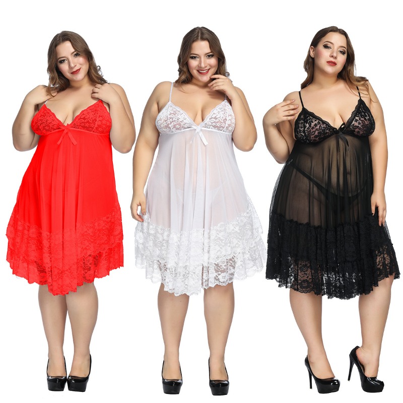 S-7XL Plus Size Sexy Strap Nig - Baby Gown Nightwear recension och pris
