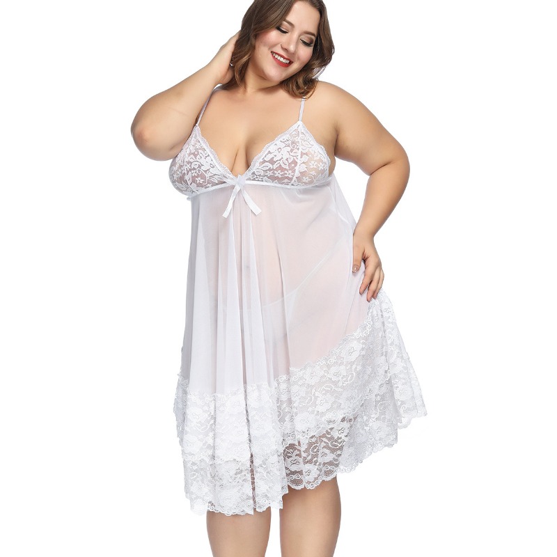 S-7XL Plus Size Sexy Strap Nig - Baby Gown Nightwear recension och pris